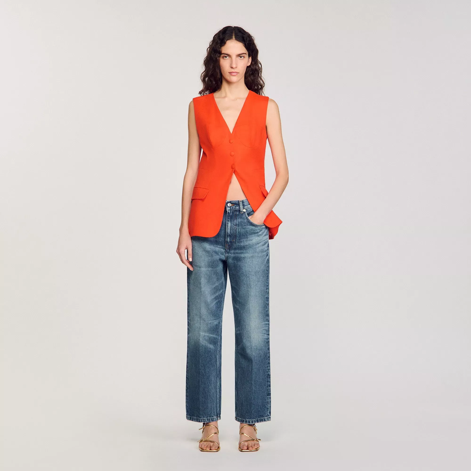 Sandro Sleeveless vest - female - 10