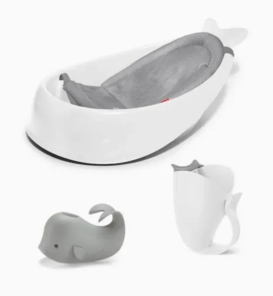 Grey Baby Moby Bathtime Essentials Set