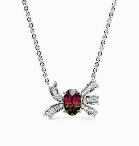 "The Very Thought Of You" Oval Cut Necklace