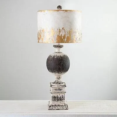 Kirkland's Home Distressed Round Table Lamp
