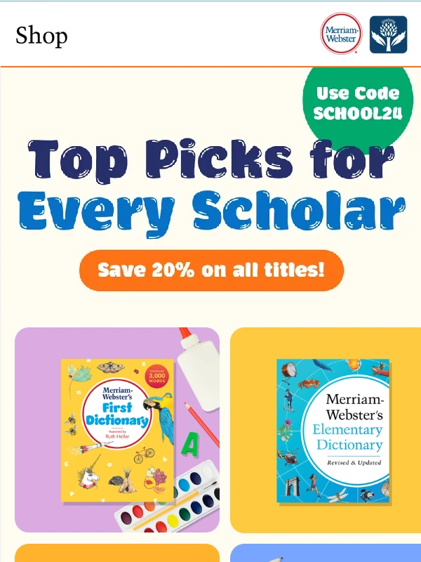 Merriam Webster - 5 Star ? Scholarly Picks!