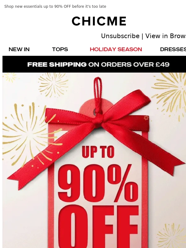 ChicMe - ? You Deserve the Best – Enjoy Up to 90% OFF!