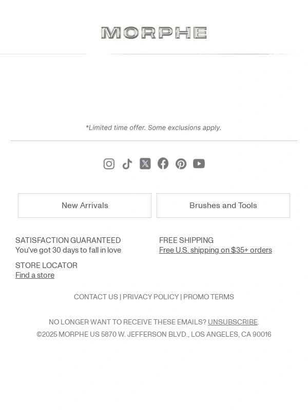 Morphe - SELLING FAST: 25% OFF FAN FAVES