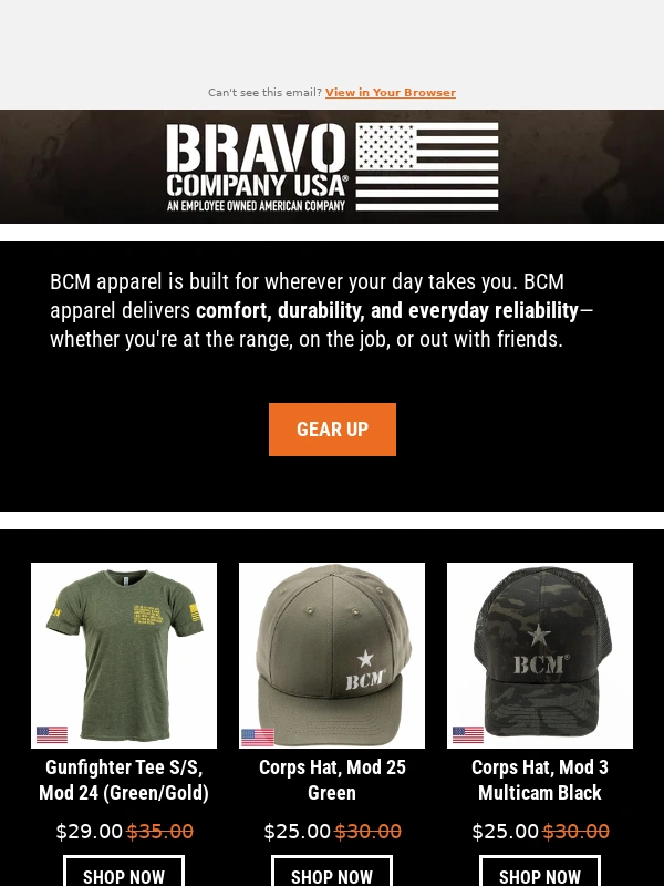 Bravo Company USA - BCM Apparel: Every Day Gear