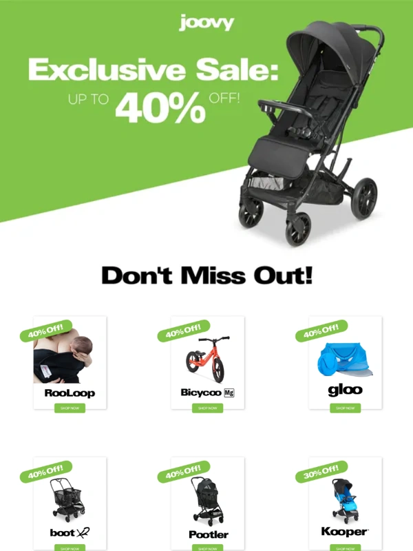 Joovy - Exclusive Sale...up to 40% off ?