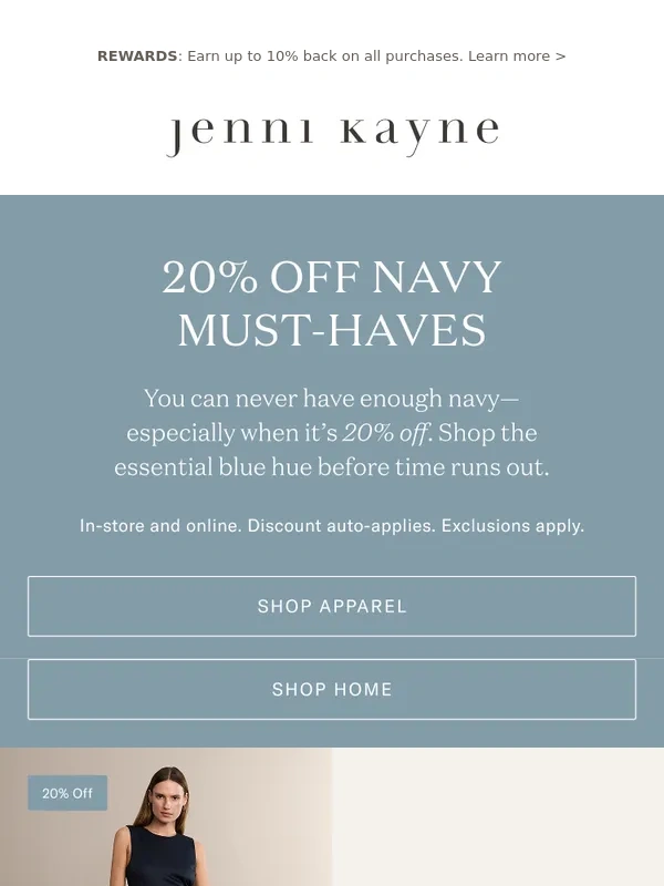 Jenni Kayne - Navy Necessities: 20% Off