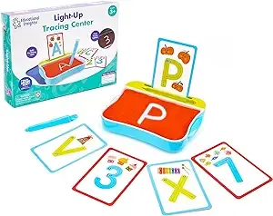 Educational Insights Light-Up Tracing Center Alphabet Activity Set, Alphabet Flashcards, Gift for Kids Ages 3+ $14.59  Amazon