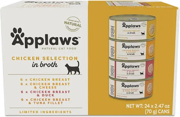 Applaws Chicken Broth Variety Pack Wet Cat Food