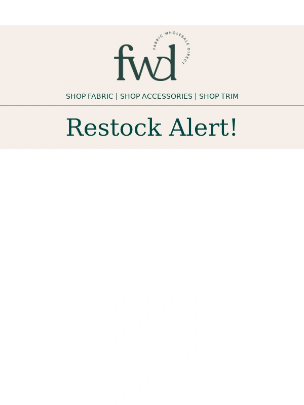 Fabric Wholesale Direct - The sparkle you’ve been waiting for is restocked!
