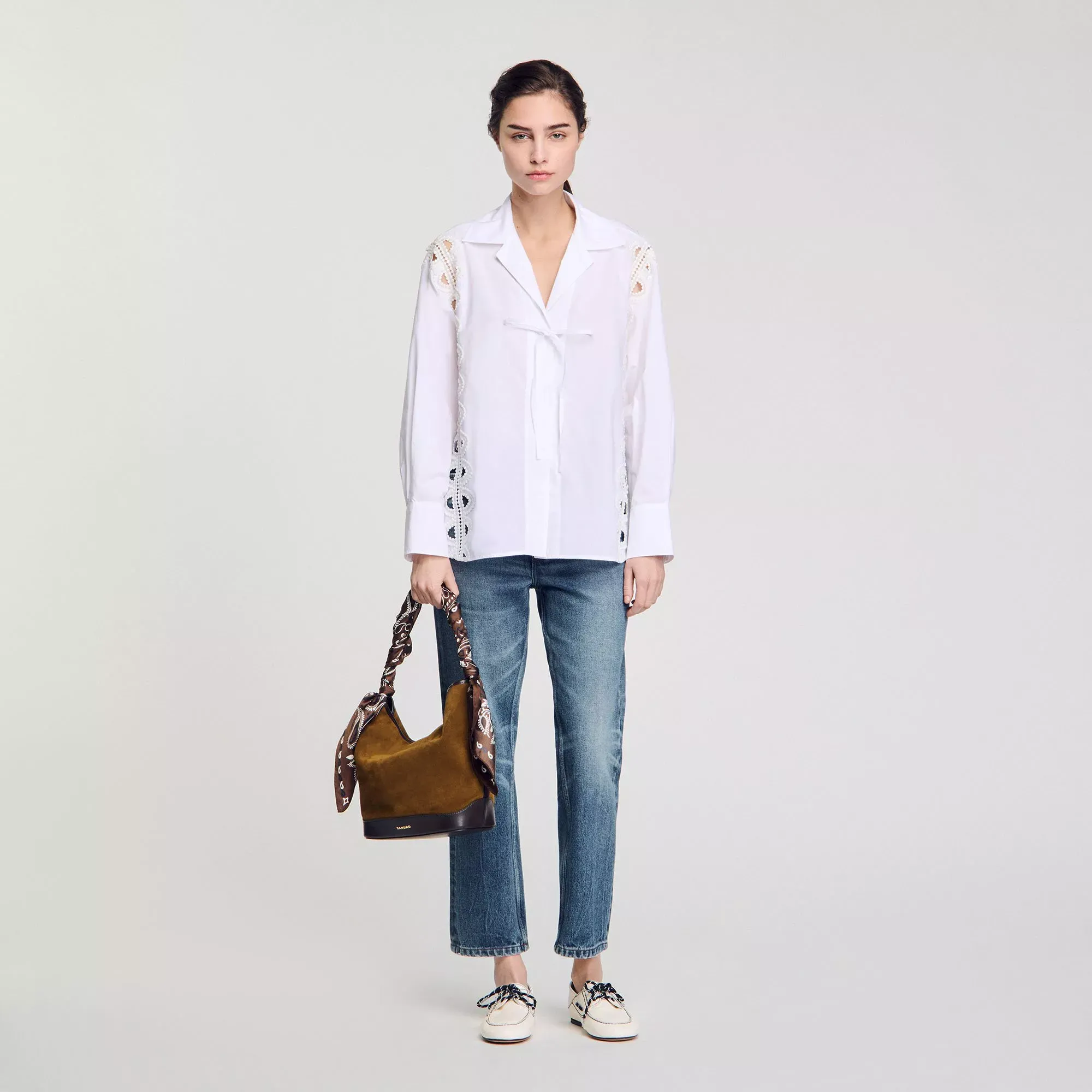 Sandro Poplin shirt - female - XS
