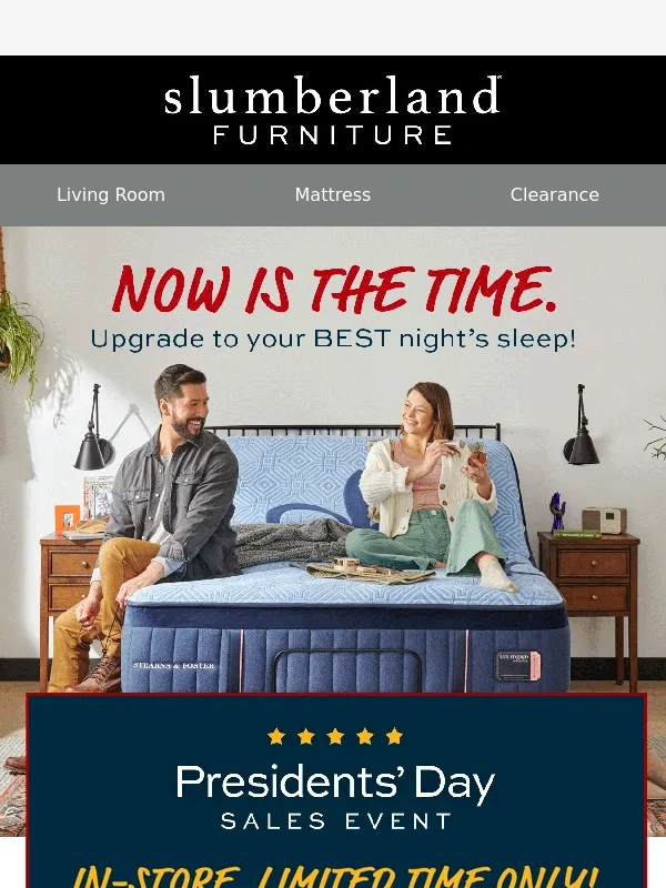 Slumberland - Presidents' Day savings on the best brands in sleep!