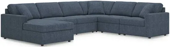 Modmax 6-Piece Modular Next-Gen Nuvella&trade; Performance Fabric Sectional with Chaise