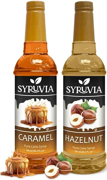 Variety Pack Caramel Hazelnut Syrup