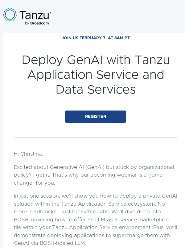 Vmware - Discover the Power of GenAI in Your Organization - Join Our Webinar!