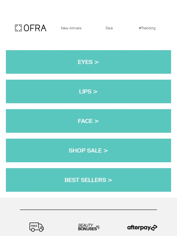 OFRA Cosmetics - ? Beauty = ? Shipped Free!