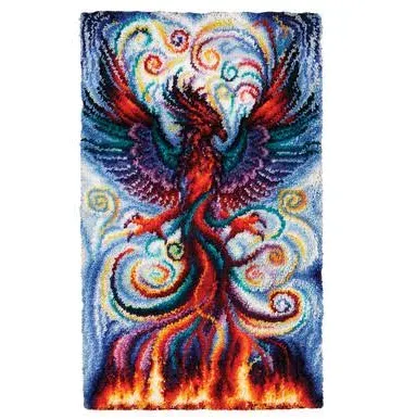 Herrschners Rainbow Phoenix Rising Latch Hook Kit