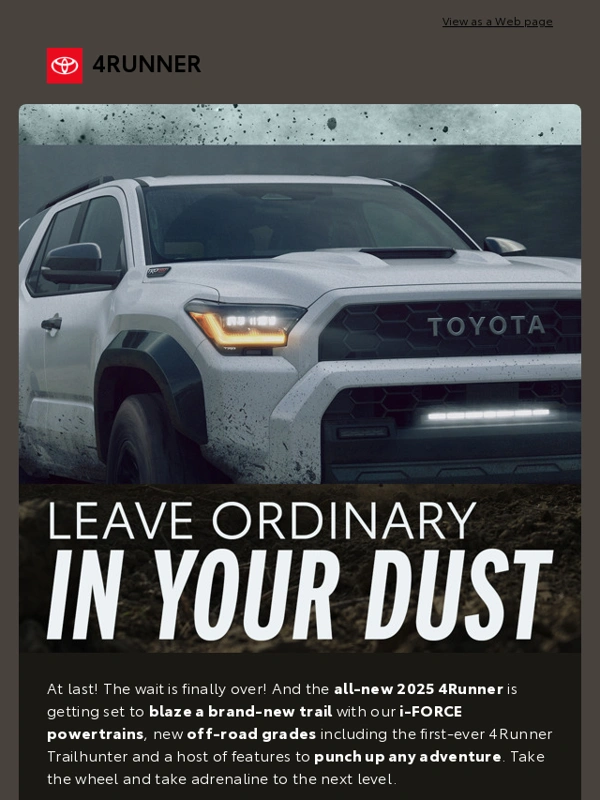 Toyota - The All-New 2025 4Runner Is Revealed