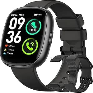 Smart Watches for Men Women Fitness: Fitness Tracker with Blutooth Call 24/7 Heart Rate SpO2 Sleep Monitor 5ATM Waterproof 120+.