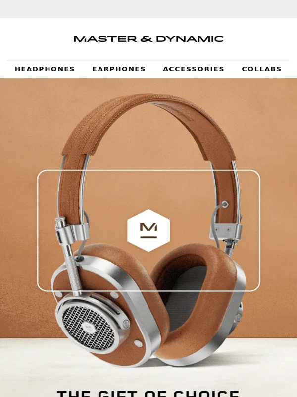 Master & Dynamic - Missed the Shipping Cut-Off? Gift Cards For The Win