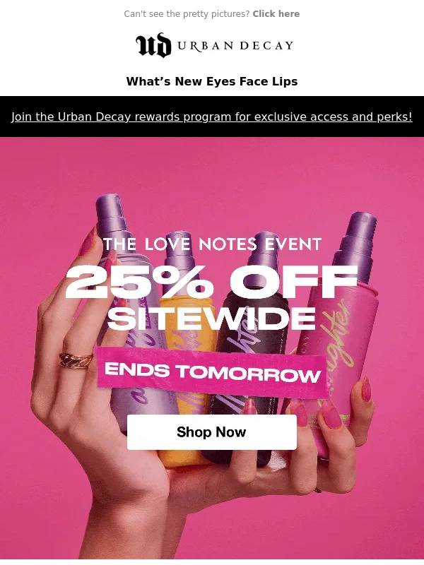 Urban Decay - Don't Miss Out! 25% Off Sitewide