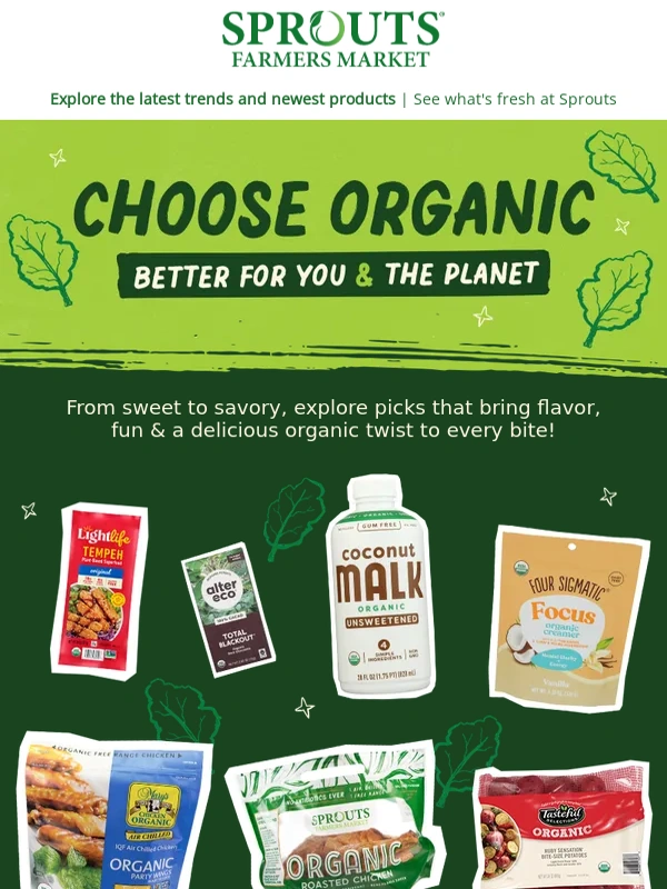Sprouts - ? Organic days have arrived!