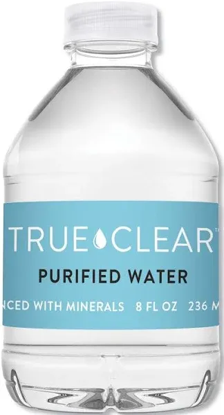 True Clear Purified Bottled Water Bottle