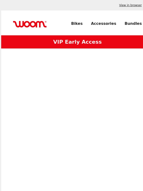 woom bikes - VIP Exclusive: Color Sale Early Access ?
