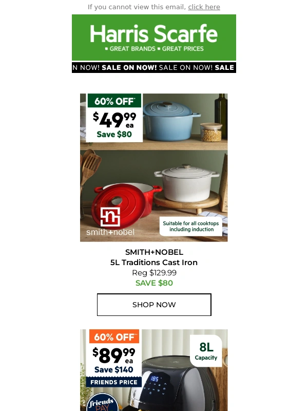 Harris Scarfe - Top Picks Under $100
