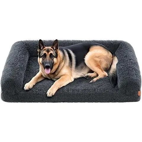 Feandrea - Orthopaedic Dog Sofa Bed, 48 x 33.5 x 9.5 Inches, Large Dogs, Waterproof, Dark Gray
