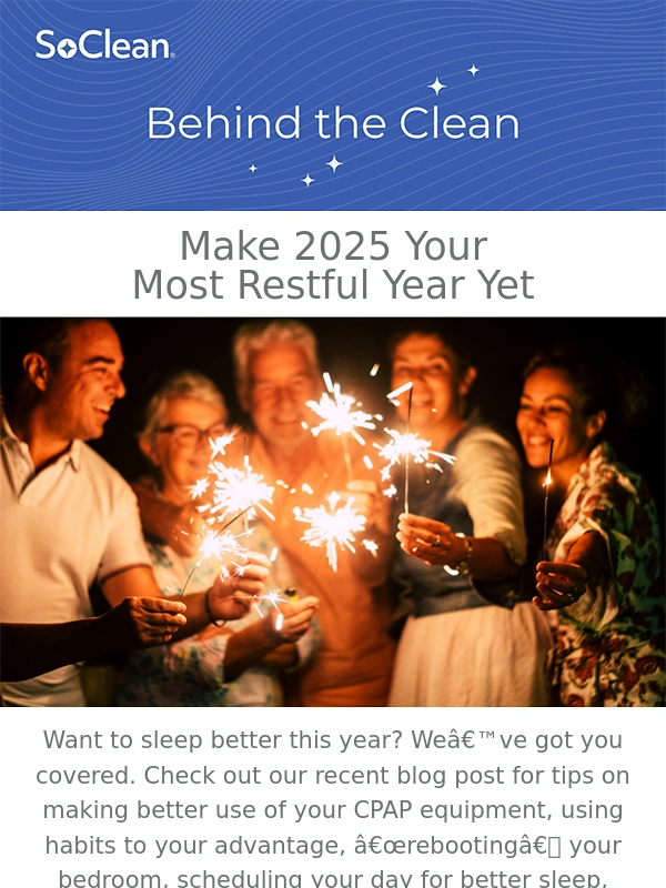 SoClean - Tips for better sleep in 2025 and beyond
