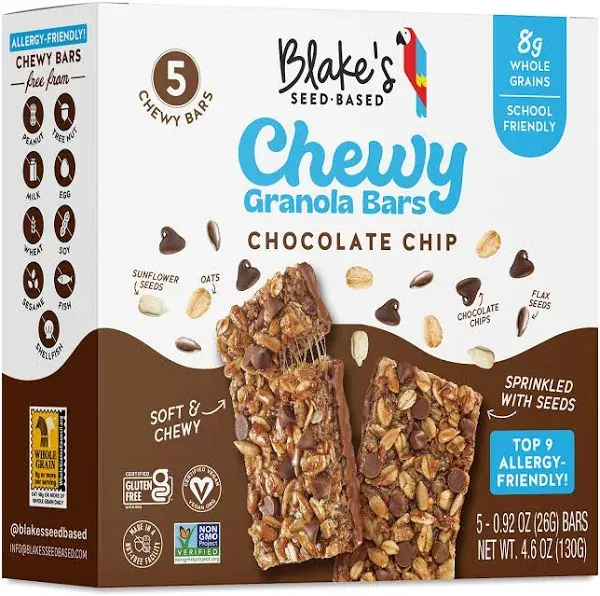 Blake's Seed Based Chocolate Chip Chewy Granola Bars