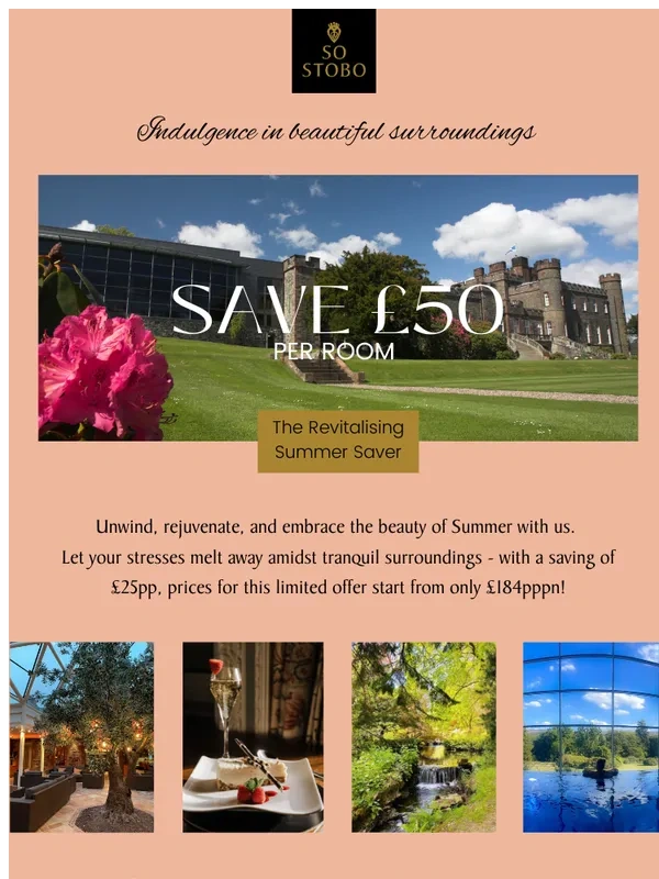 Stobo Castle - *SPECIAL OFFER* Save £50 per room this Summer!
