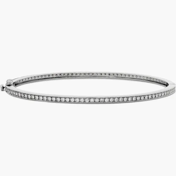 Blue Nile tw. Eternity Diamond Bangle Bracelet 18k Gold