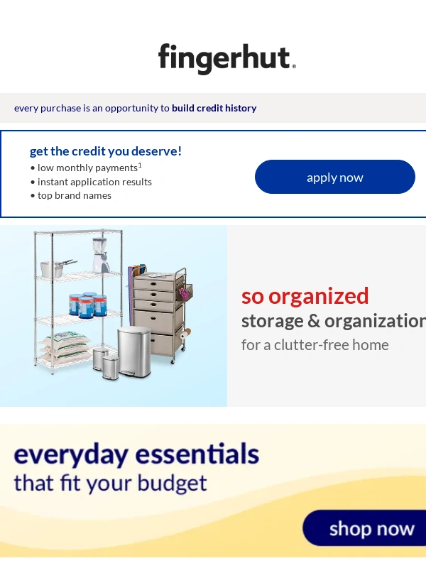 FingerHut - Your first order – fresh,neat & tidy