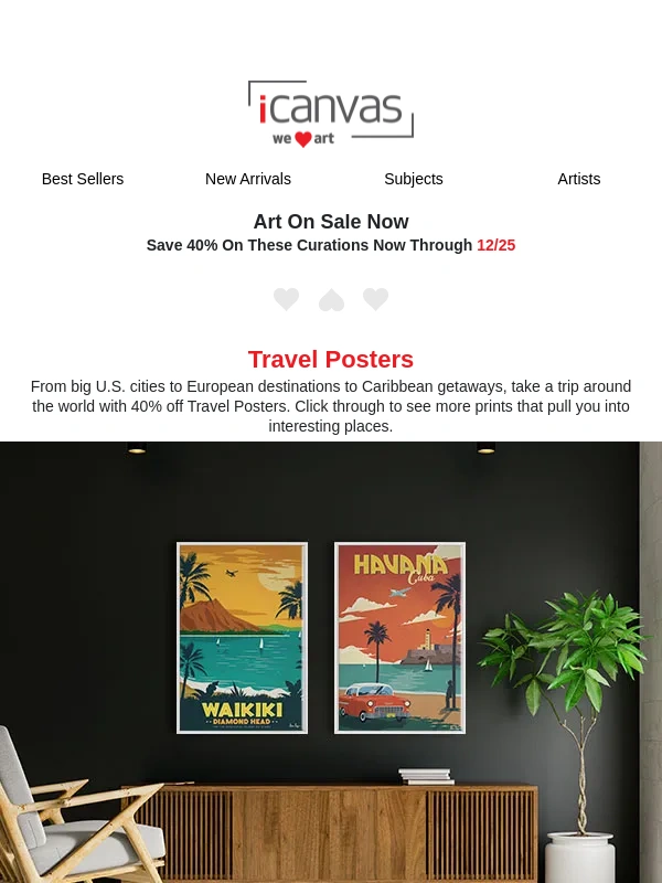 iCanvas - On Sale - Travel Posters ?,Abstract Art & More ?️