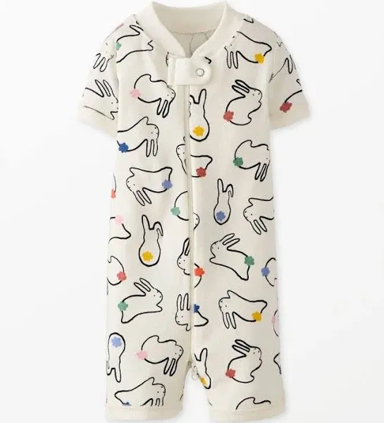 Hanna Andersson Cotton Toddler Tales Easter 2-Way Zip Shortie Sleeper Pajamas in 100% Cotton