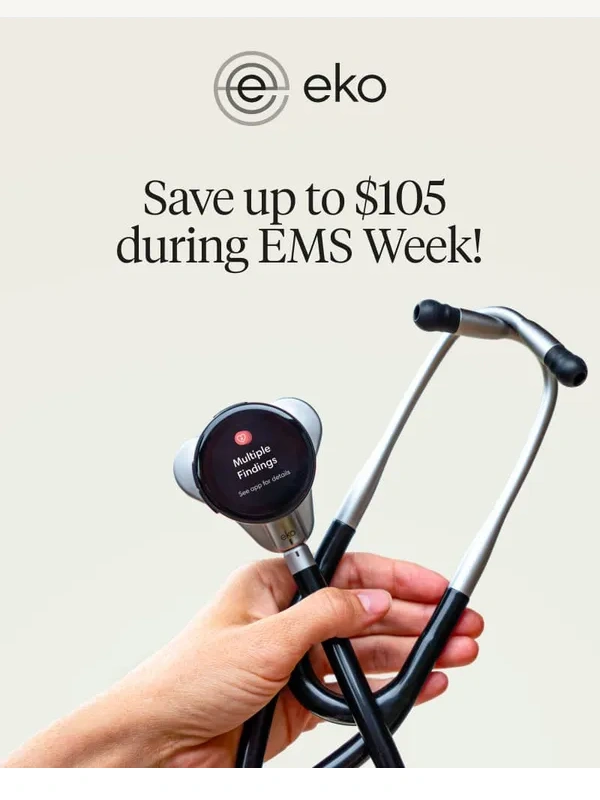 Eko - Want to Save Up to $105 On a New Stethoscope?