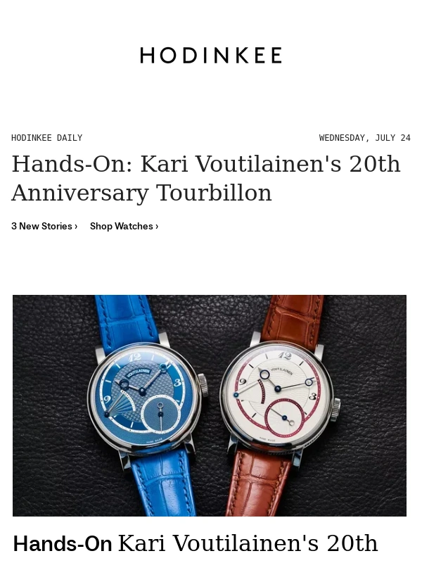 HODINKEE - Hodinkee Daily | 07/24/2024