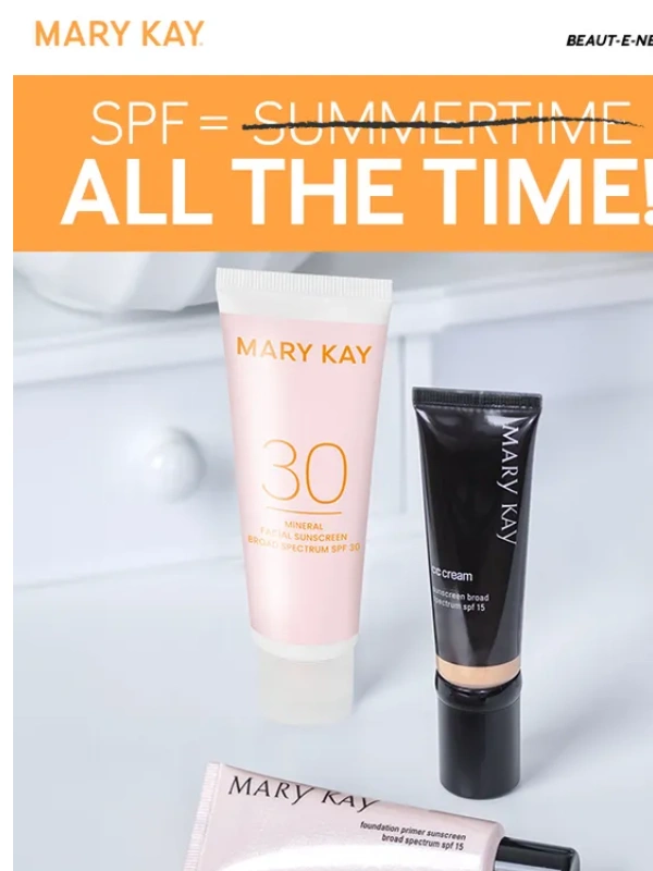 Mary Kay - FYI … you still need SPF! ?☀️
