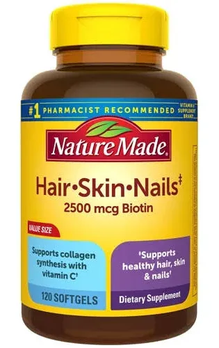 Nature Made Hair, Skin & Nails 120 Softgels