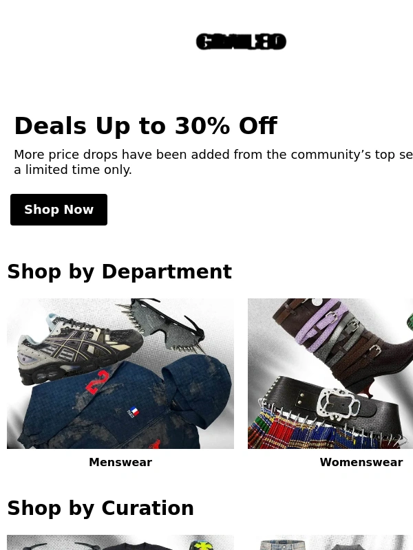 GRAILED - Now up to 30% off!