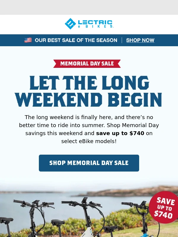 Lectric eBikes - ?? Memorial Day Weekend Savings!
