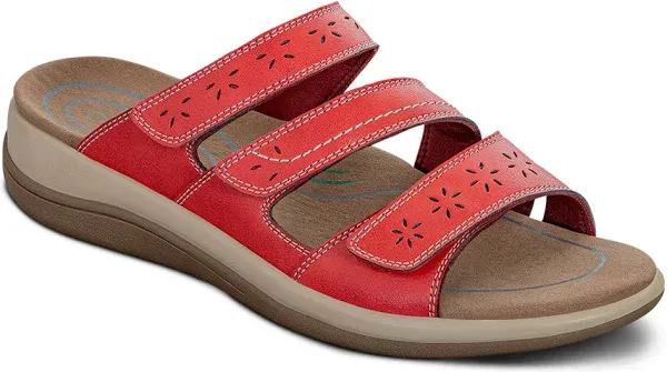 OrthoFeet Women's Sahara Orthopedic Stretchable Slide Sandals