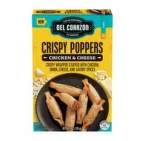 Del Corazon Crispy Poppers Chicken & Cheese Mild Spicy 7 Ounces