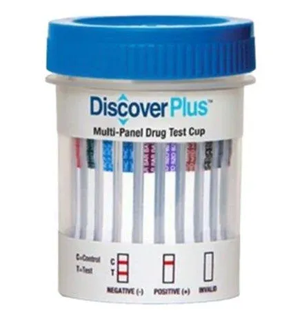 American Screening Discover+ Multipanel Drug Test Cup,ERCPCUP6124N,12 Panel Test Cup,25/Pack From Rehab Store