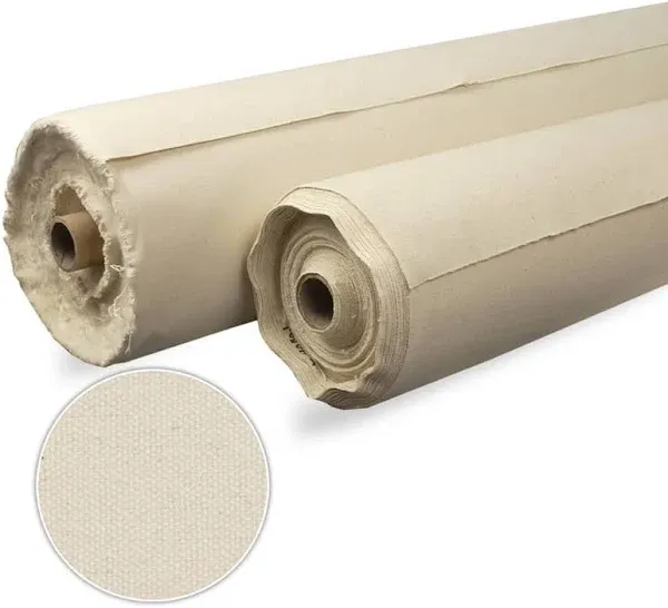 Unprimed Cotton Duck Canvas Roll