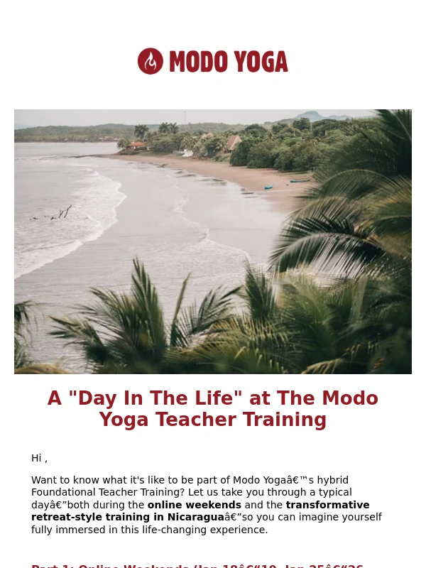 Modo Yoga - A Day in the Life of Modo Yoga Teacher Training ?