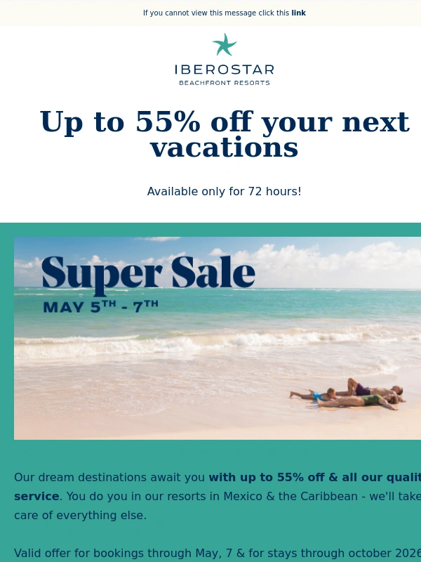 Iberostar - ? Super Sale is ON! | Up to 55% off