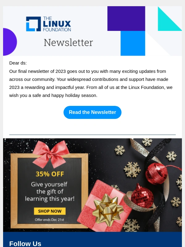 Linux Foundation - ? Linux Foundation ? December 2023 Newsletter ?