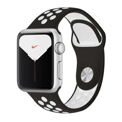 Apple Watch Series 5 Nike GPS + Cellular Smartwatch with Silver Aluminum Case
